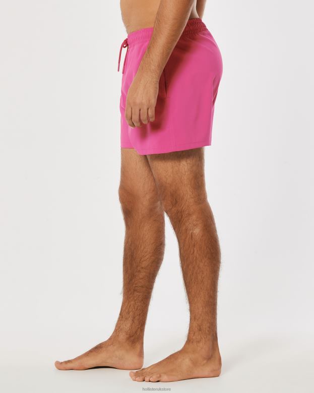 Bottoms Hollister Men Gilly Hicks Swim Trunks 5\\ 488201397 Dark Pink
